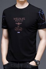潮牌新款短袖t恤男小蜜蜂夏季休闲冰丝高档烫钻体恤正品上衣P34，男装T恤，钱塘6003A(原)4033A