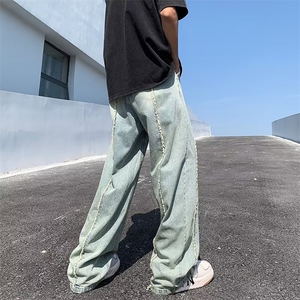 美式牛仔裤男春秋新款休闲直筒裤NK95P43图片