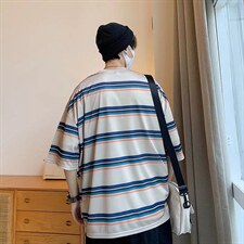 男圆领五分袖T恤T82P25,男装T恤,星座1116-2