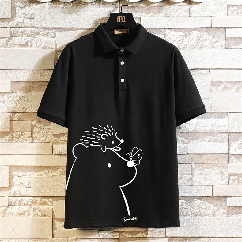 PL57166-P35翻领短袖polo衫男大码胖子半袖t恤男有领保罗衫,男装Polo衫,电商A040A