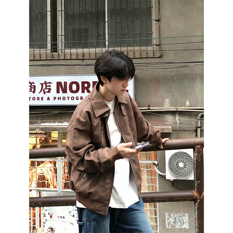 特P90无差价新款百搭拉链春秋时尚夹克外套-HJ5703港风街头,男装夹克,电商A003