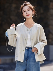 中式2026年春季新款短外套，女装短外套，靓衣阁