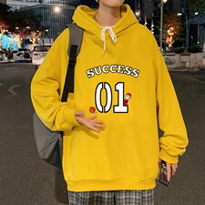 WY2205-P35加绒款-P40纯棉连帽卫衣男大码运动帽衫宽松薄外套男,男装卫衣,电商A040