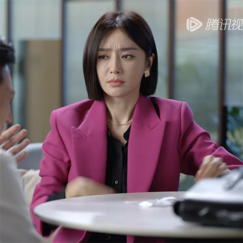 闪耀的她秦岚秦岚同款衣服春秋韩版女士休闲紫色西装外套时尚西服,女装西装,尚羽泽网红店