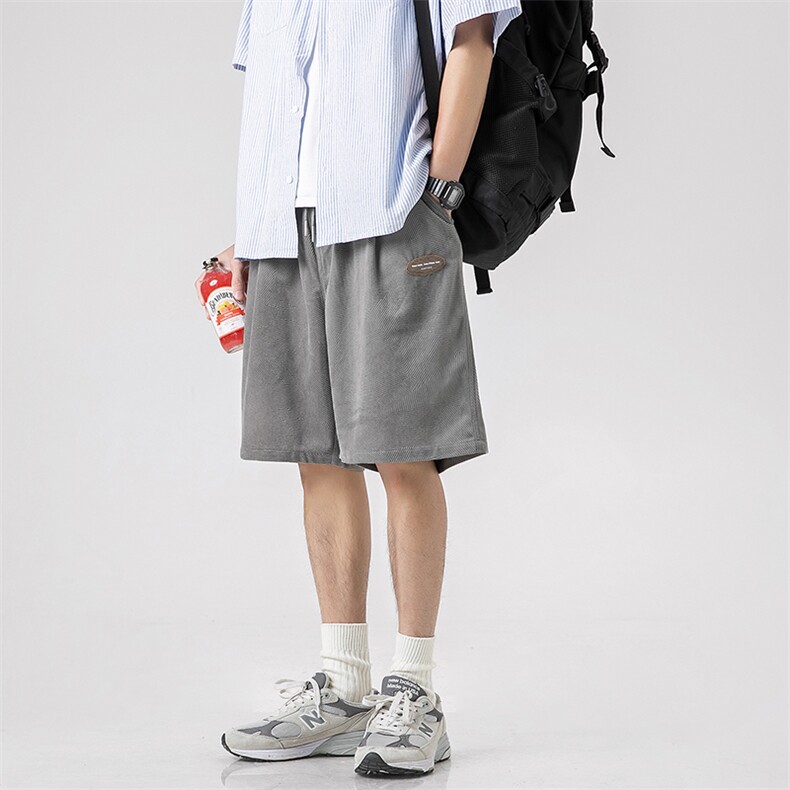 外27-2GANYOU跑量款灯芯绒三色短裤DK11-P55,男装休闲裤,新杭派外27-2