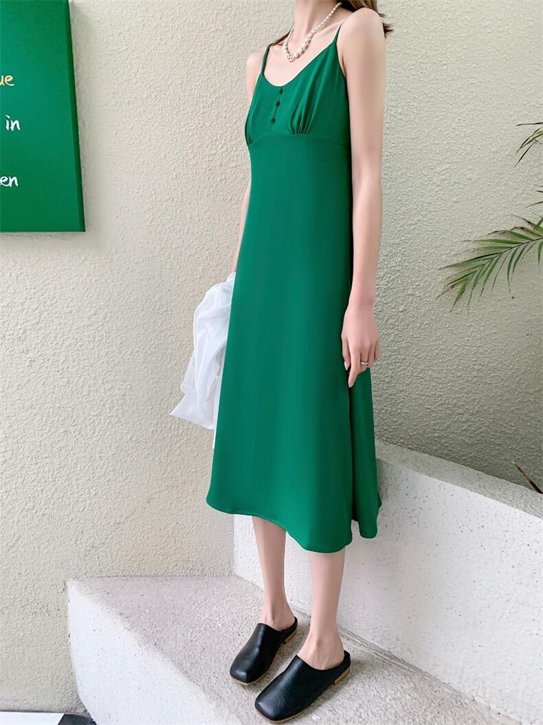 现货立体剪裁吊带裙，女装背心吊带，TOP.1