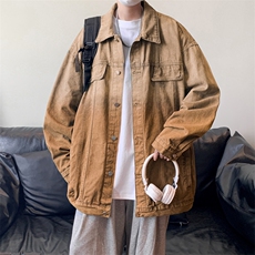牛仔外套男春秋韩版潮流潮牌夹克男休闲百搭上衣服JK02078-P62，男装夹克，星座308B-1