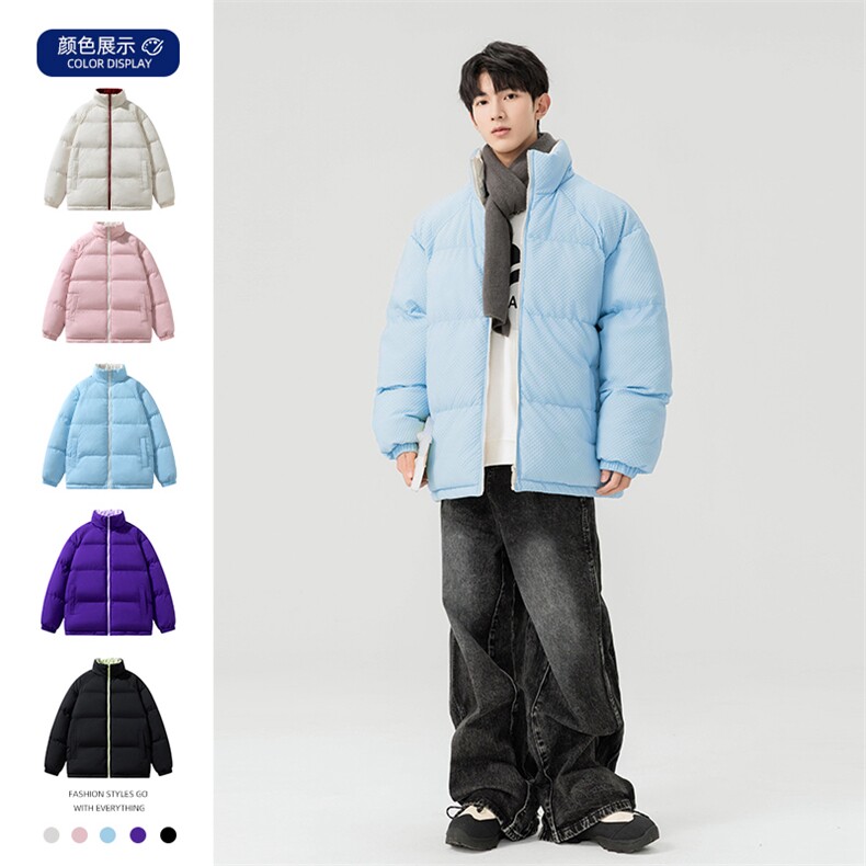 情侣面包服潮牌棉服男女加厚冬季外套轻薄防寒服棉袄M0812-P75图片
