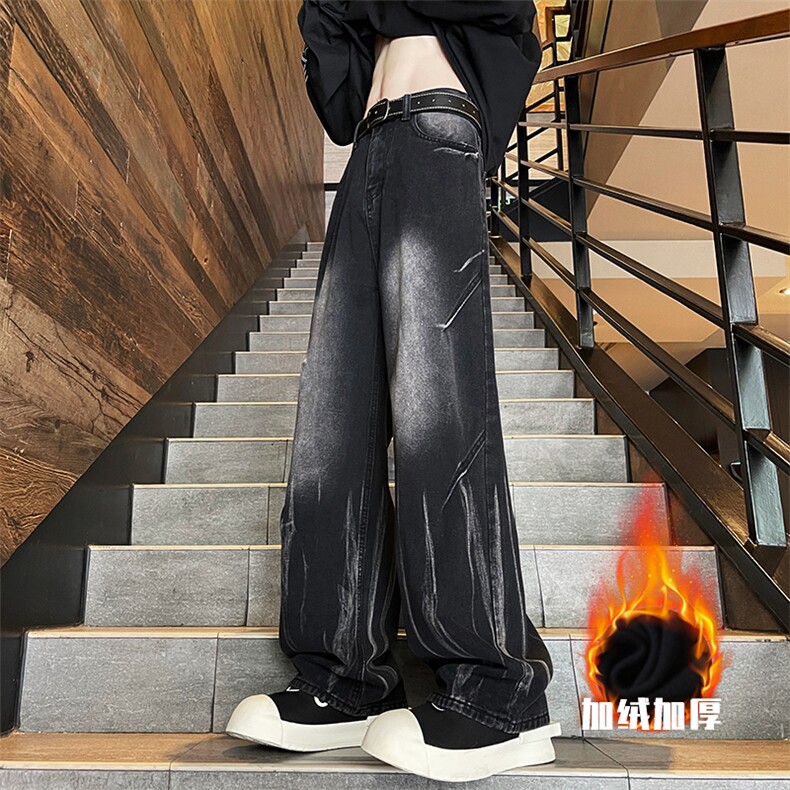 新款美式扎染牛仔裤加绒特批P45无差价，88；常规特P40控78,男装牛仔裤,星座906（原电商a316-1）
