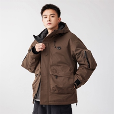 新标80重磅冬季工装羽绒服保暖潮外套冲锋衣A436-973-特P198，男装夹克，电商A436