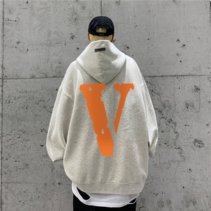 重磅高品棉350克排扣连帽橙v卫衣LW6012-特p58控78（抖音不可售）图片