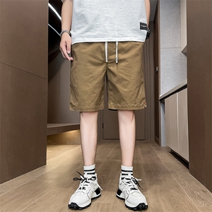 夏季新款水洗短裤男纯棉宽松五分裤休闲短裤XZ310B-DK8033-P35图片