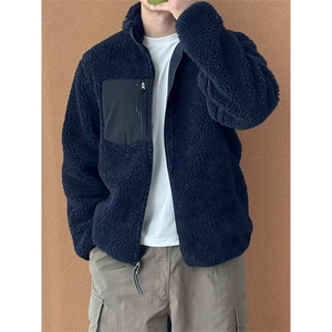 高品秋冬立领羊羔绒外套摇粒绒夹克加厚保暖舒适男女款A1181-P80,牛仔裤搭配啥鞋子男图片