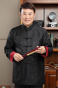 2024高品质主推秋款风唐装外套男装中老年中式复古盘扣夹克图片