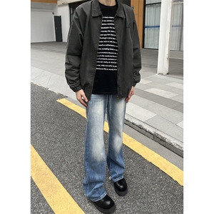 B221 美式ins高街暗黑小众个性宽松直筒牛仔裤 LK23140-P65 控88图片