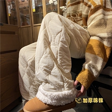 INS潮流亮色情侣百搭宽松休闲加厚保暖棉裤B315-K877-p65控88，男装休闲裤，电商B315