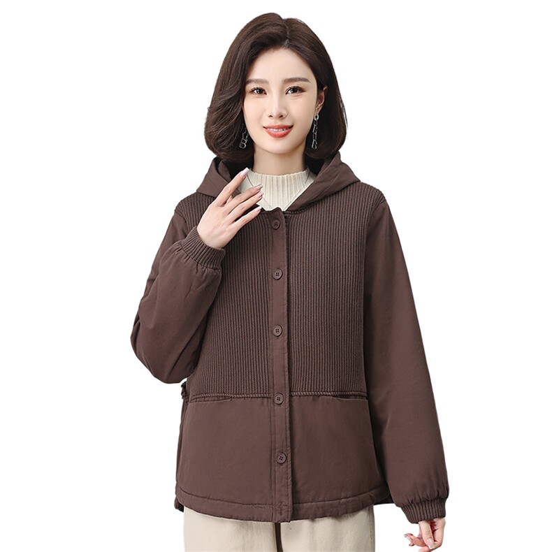 时尚保暖女士棉服优雅气质短款外套舒适百搭冬季必备单品,女装棉衣/棉服,叶笙衣