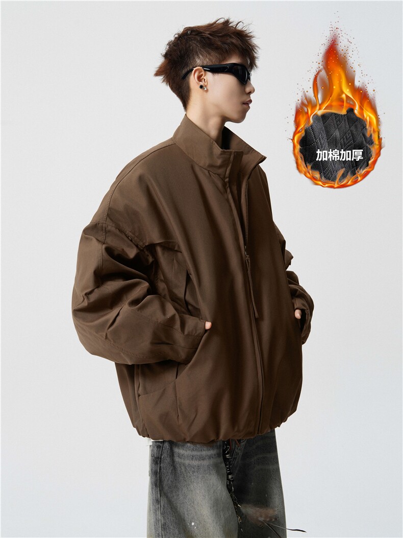 现货自家工厂美式弯刀休闲夹克加棉加厚保暖JK169JM/P98,男装夹克,电商B318