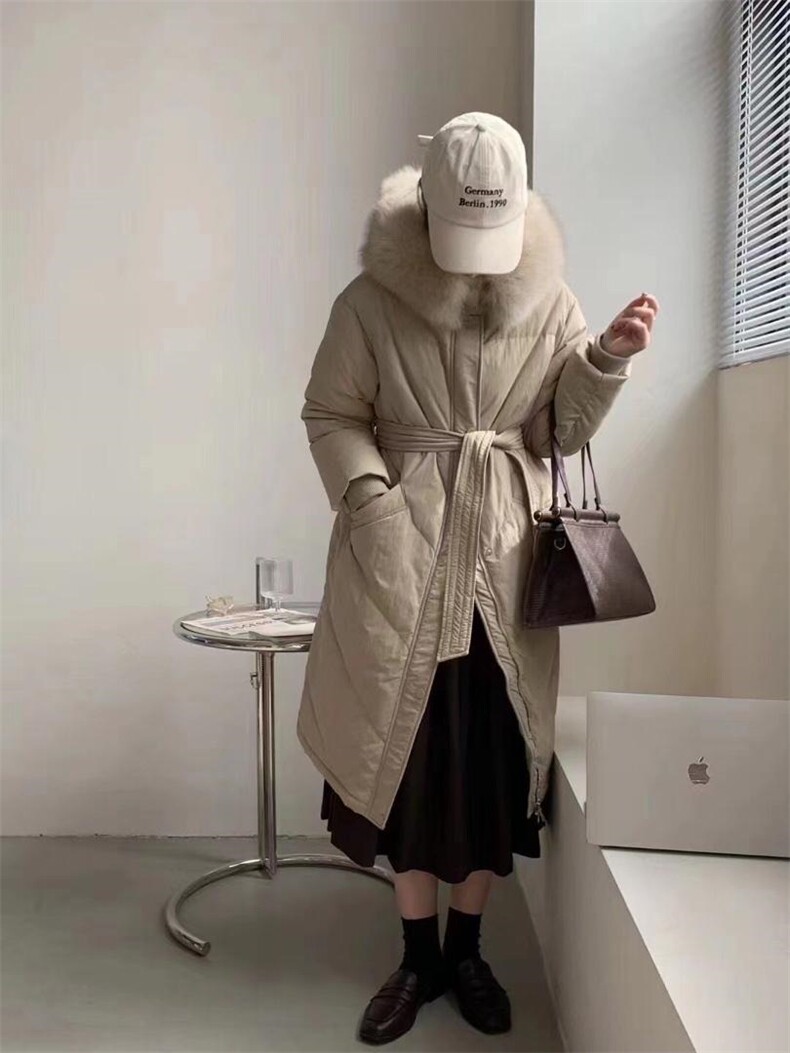 狐狸毛领羽绒服特价清仓，女装羽绒服，LUCKY