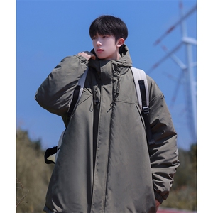 冬季新品保暖连帽棉衣休闲潮流青少年百搭棉服外套MY9083-P100图片