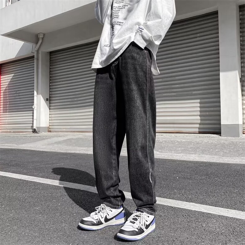 美式牛仔裤男春秋新款休闲直筒裤XB11P48,男装牛仔裤,星座1116-2
