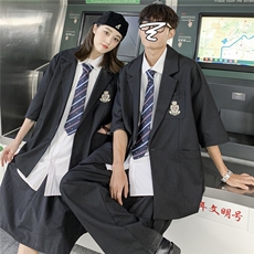 夏季短袖西装男七分袖套装JK西服外套DK制服XF01同款衬衫也有，男装T恤，电商A426-1(原A430-1)