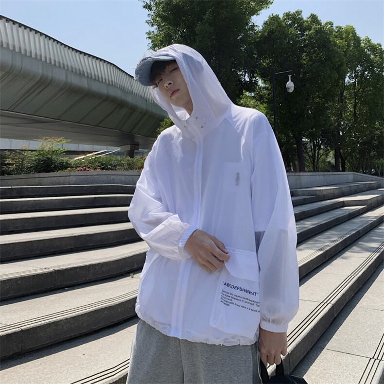 防晒衣男士夏季户外薄款工装夹克男透气大码外套防晒衫,男装夹克,电商D321A