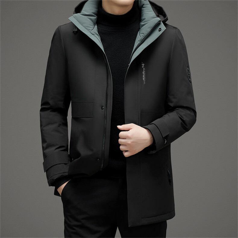 BZC2365钱塘2020-2新款时尚休闲简约冬季厚款中年男士羽绒服P260图片