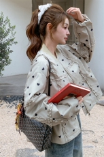 现货爱心短夹克外套P145-K218，女装短外套，2C299