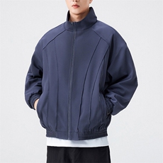 新款硬汉风户外夹克男立领纯色上衣冲锋衣外套A157B-JK7866-P60，男装夹克，电商A157B