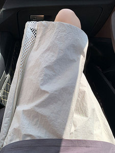 美式侧边拉链网眼透气速干短裤男夏季五分裤薄款宽松裤子直筒中裤图片