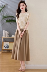 Mapping香港大牌轻奢夏款2025新款女装时尚通勤洋气休闲套装裙子，女装套装/套裙，欣贝拉