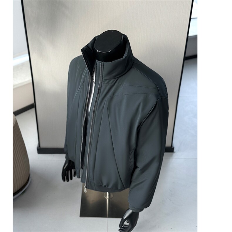 2025冬季高级感痞帅立领棉衣设计感潮流棉服25XM88288特批68图片