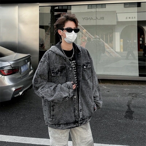 春秋痞帅外套男ins潮牌港风日系原宿风潮流宽松夹克 J3612图片