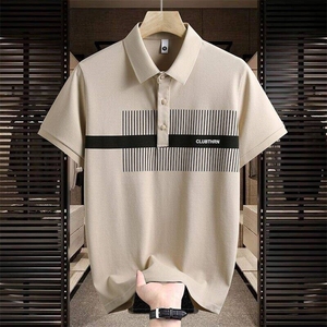 25051-P40夏季时尚休闲T恤男士POLO衫欧货潮牌商务休闲短袖T恤图片