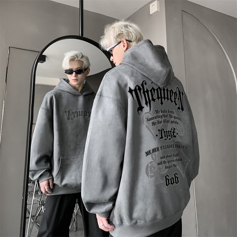 420克麂皮绒潮牌重磅连帽卫衣力推大码男XZ517A-2-JP9903-P55,男装卫衣,星座517A-2