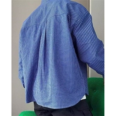 格子衬衫男生复古休闲宽松休闲防晒长袖衬衣内搭男慵懒风CY78，男装衬衫，星座1116A（原606A-3）