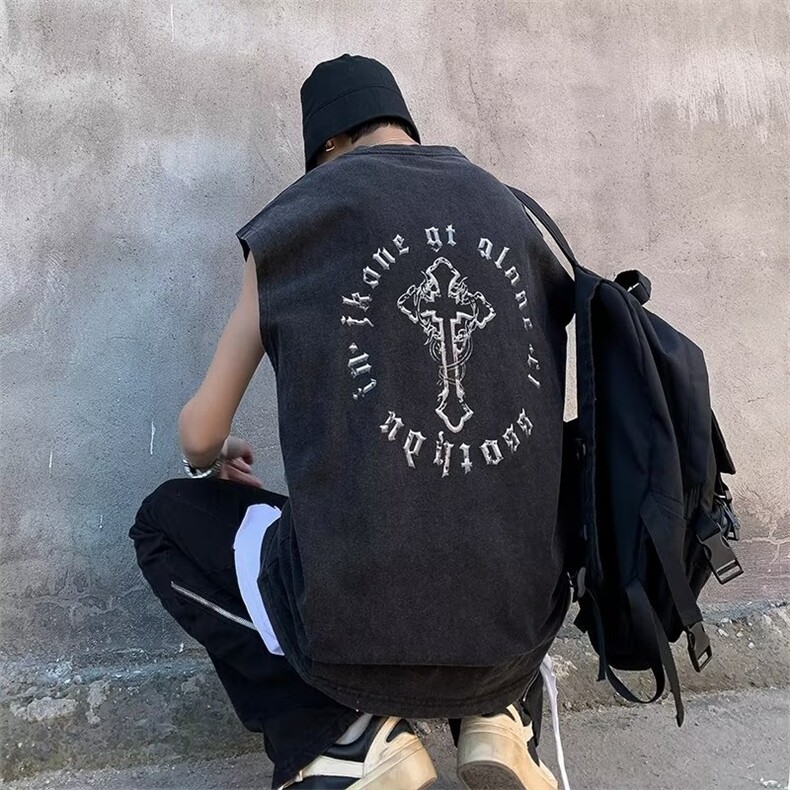 男夏季百搭潮流时尚鹿皮绒背心UT70P28,男装背心/马甲,星座1116-2