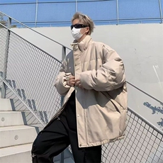 【有货】DW163-P85立领羽绒棉衣男士外套秋季款美式pu皮棉袄夹克，男装棉衣，星座603-2