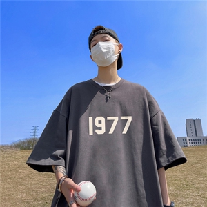 纯棉T恤 直播高品质重磅220克1977印花T1901-p25图片