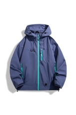 机能冲锋衣情侣外套登山服户外工装连帽小众运动夹克防风7870-P45，男装夹克，星座1403A