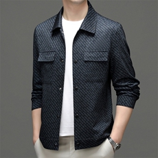M55233-2钱塘2020-3春秋新款男士时尚翻领夹克工装休闲外套P125，男装夹克，钱塘207-3