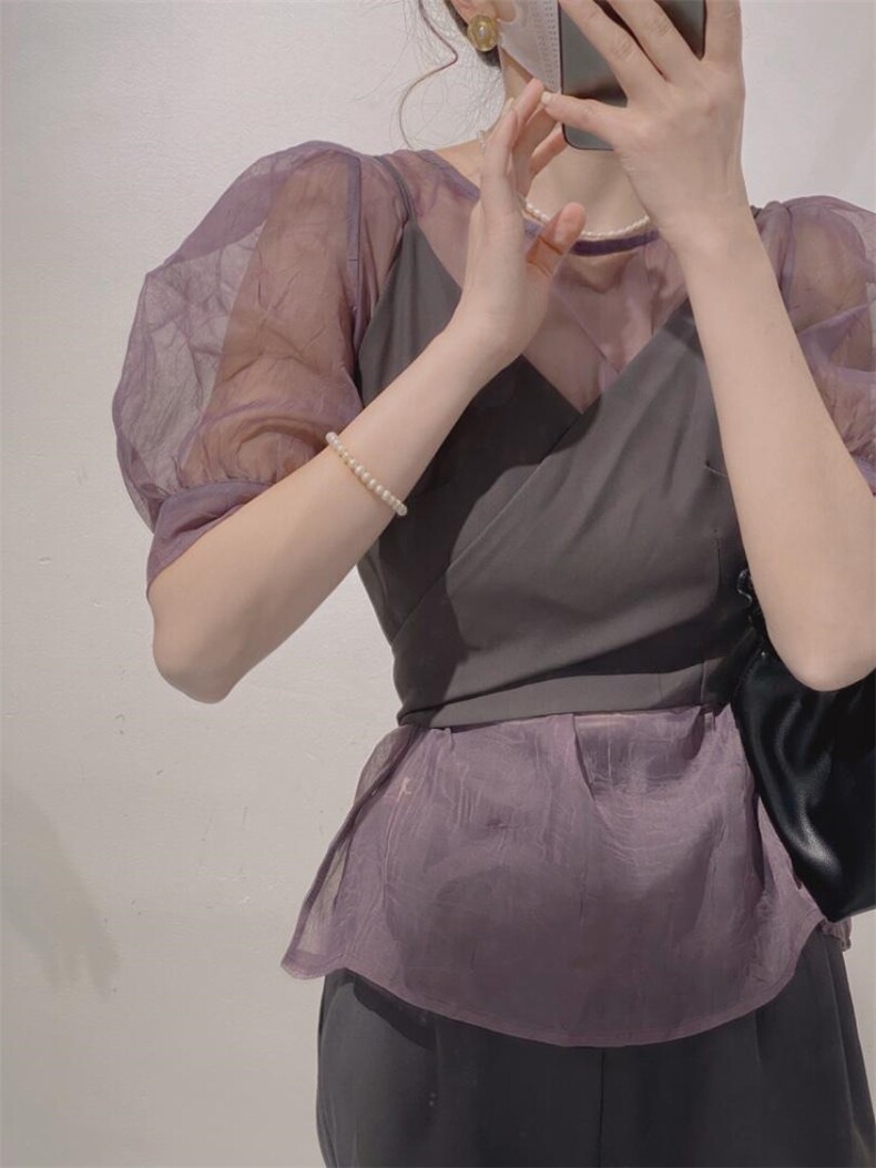 韩系两件套小衫，其它，驿谷