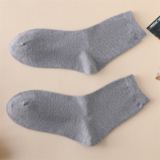 2025时尚百搭通勤简约想羊绒混纺中筒袜，袜子，天盛羊绒
