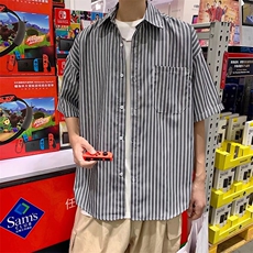 短袖衬衫春款男港风潮流C017P30，男装衬衫，星座1116-2