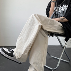 02美式高街hiphop工装裤褶皱伞兵裤直筒阔腿裤XZ211-1-K2331-P55，男装工装外套，星座211-1
