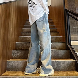 美式牛仔裤男款秋季长裤潮 N2336 P45图片