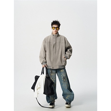 无影墙内里扎染卫衣假两件M-5XL大码皮衣男夹克JK78108P85控138，男装皮衣，星座226-1