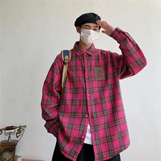 衬衫标准潮潮流原宿慵懒夏季五分袖简约日常青春流行气质，男装衬衫，星座716-3