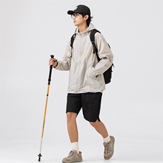 外27-2GANYOU日系清新格子防晒服（网盘带报告）JK36-P85，男装夹克，新杭派外27-2